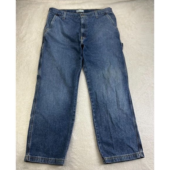 Levi's Other - Vintage Levi's SilverTab Carpenter Jeans Mens 38x32 Blue Denim Workwear Pockets
